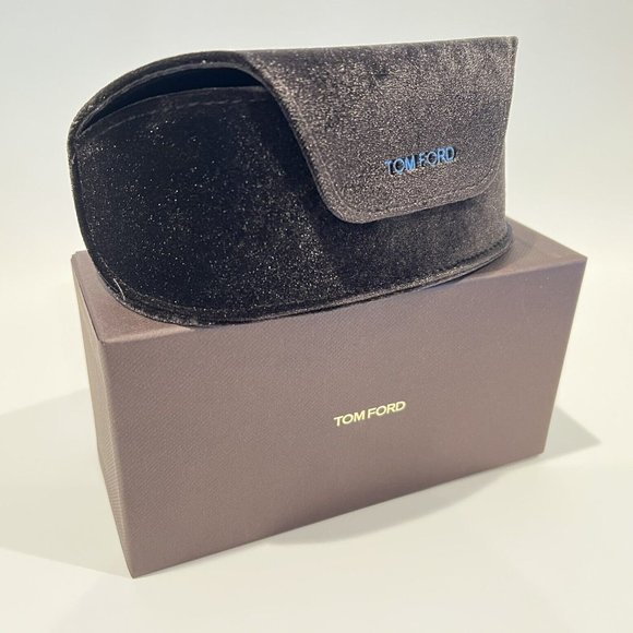 Tom Ford Sunglasses Soft Sun Box Case Dark Brown Velvet Cloth Authentic NEW - Picture 2 of 2